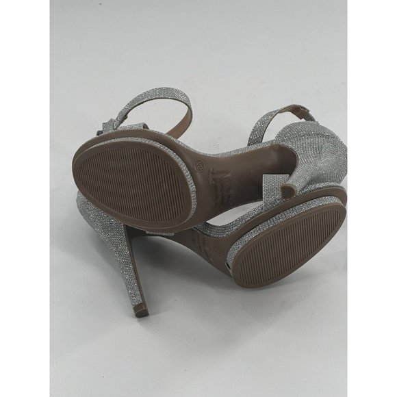 Womens Stiletto High Heel Shoe Open Toe Ankle Strap Buckle Sandals. - Picture 5 of 5